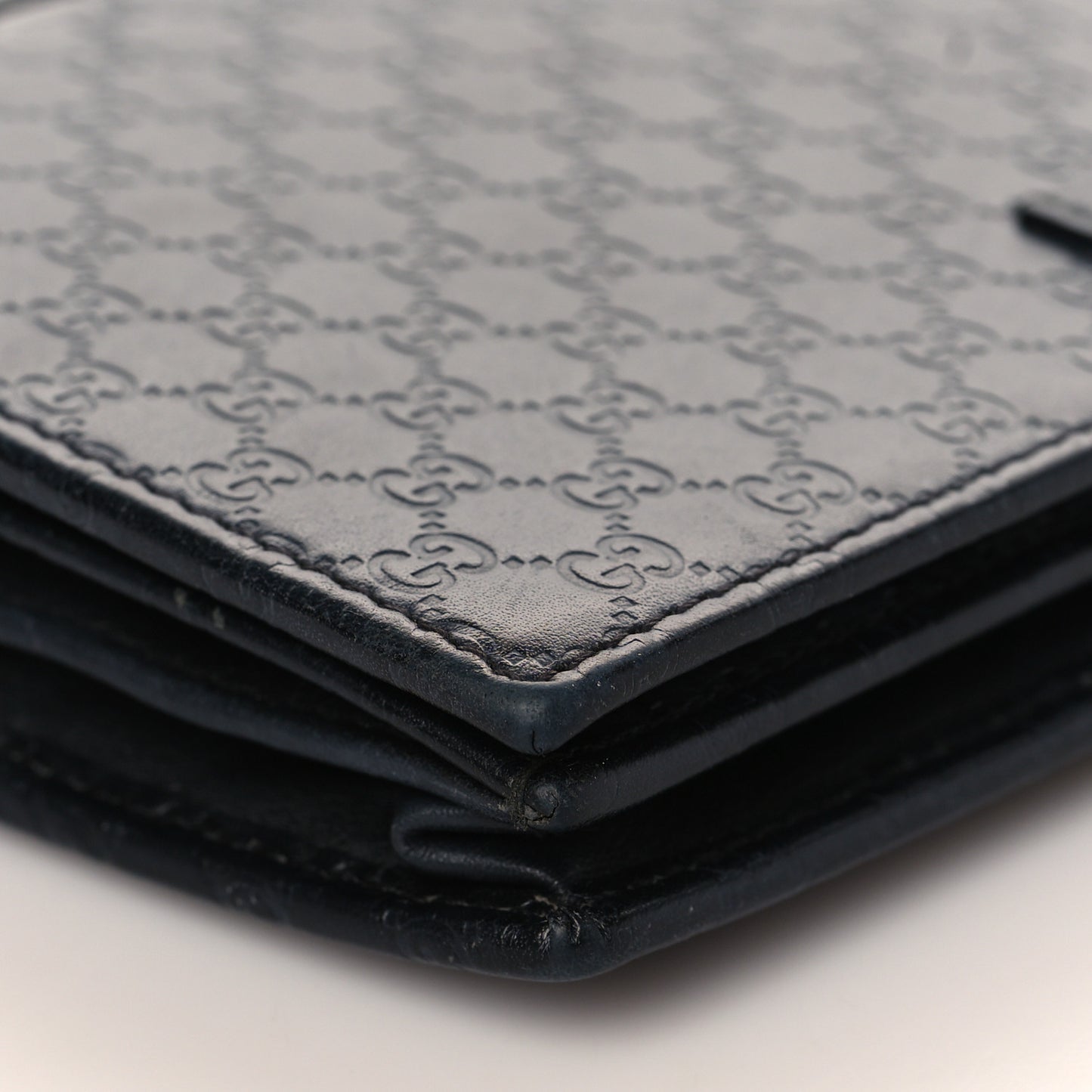 Microguccissima Crossbody Wallet Black