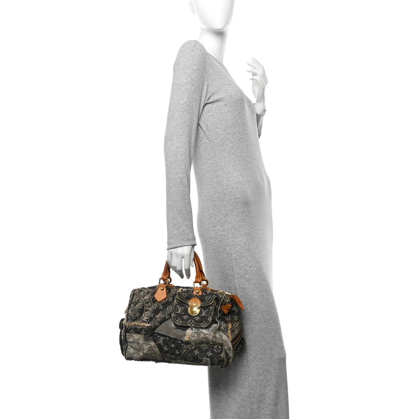 Denim Patchwork Speedy 30 Grey