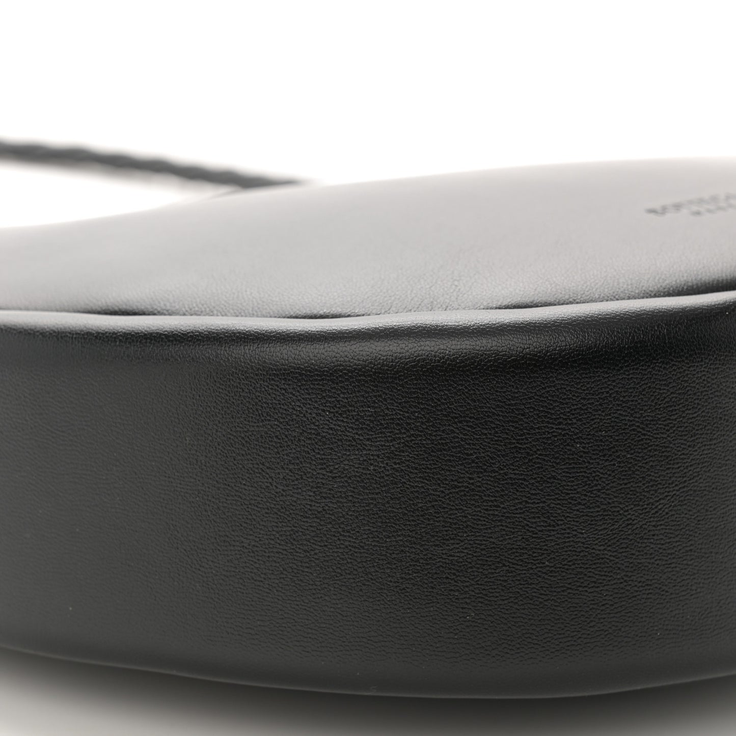Smooth Calfskin Hula Hoop Shoulder Bag Black