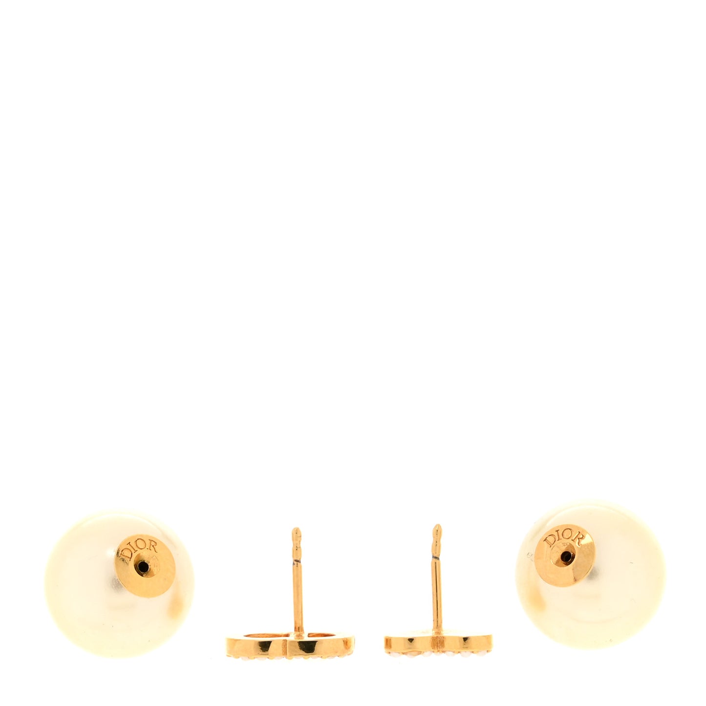Pearl Heart Tribal CD Earrings Gold
