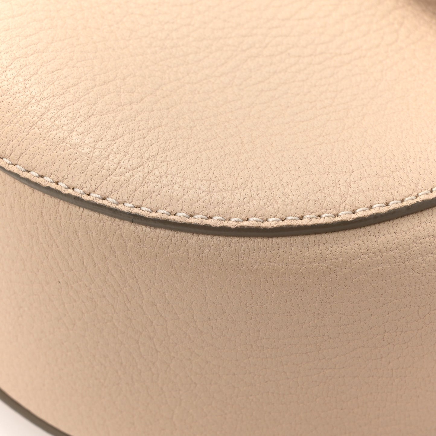 Grained Lambskin Mini Drew Shoulder Bag Abstract White