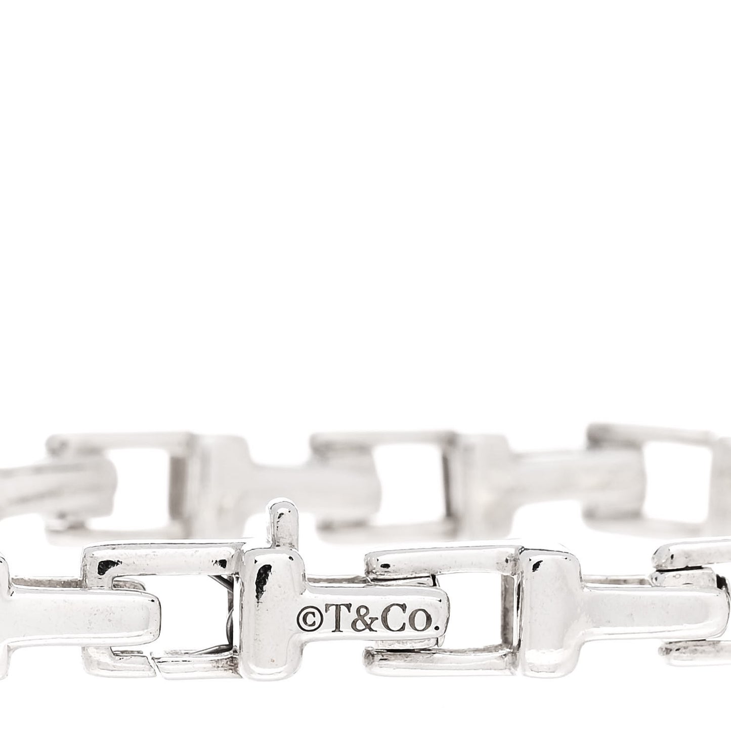 Sterling Silver Narrow T Chain Bracelet