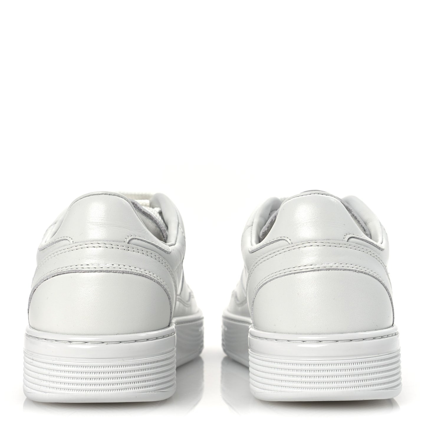 Calfskin Womens CC Sneakers 40.5 White