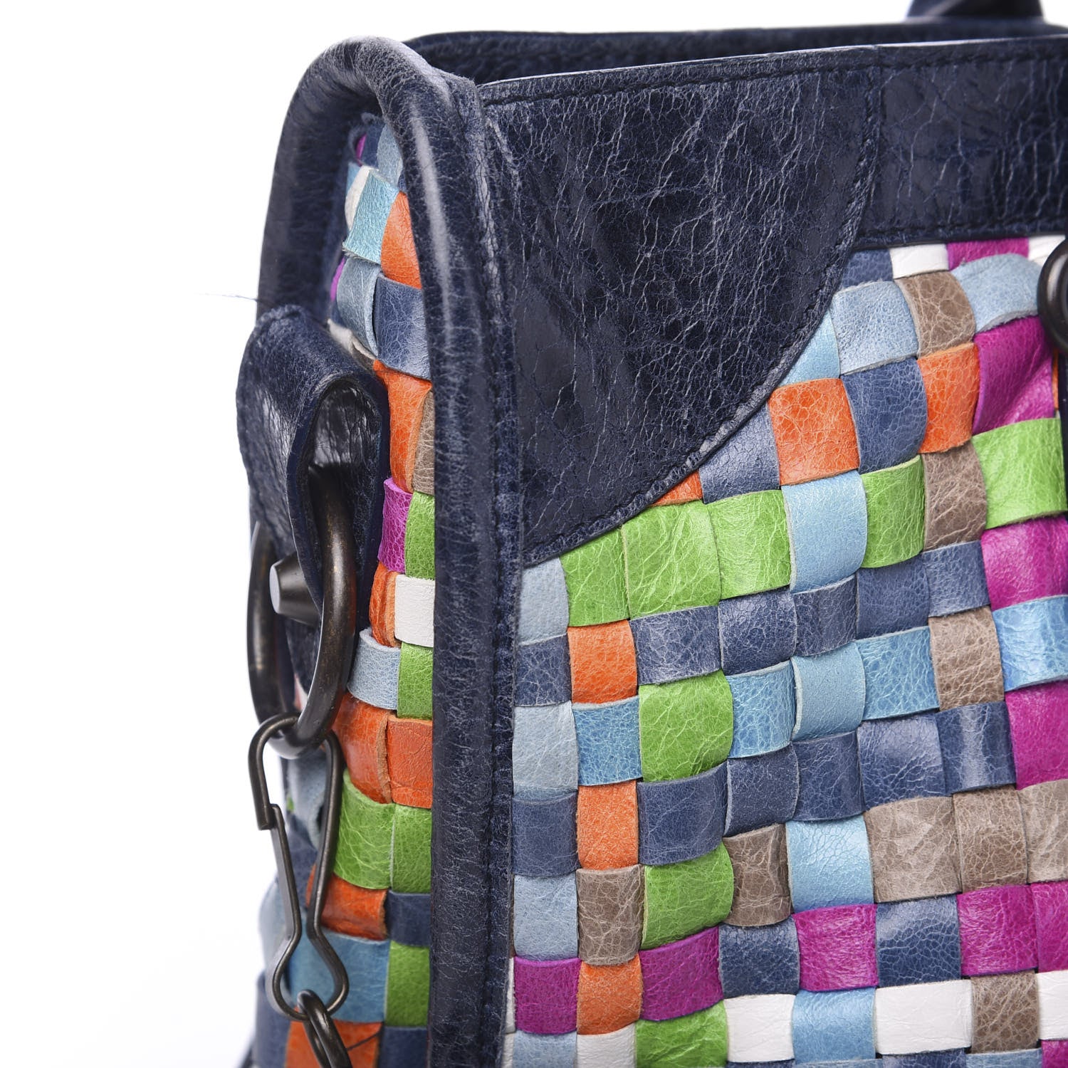 Balenciaga Agneau Lattice Woven Classic Hardware City Multicolor 10 of 12