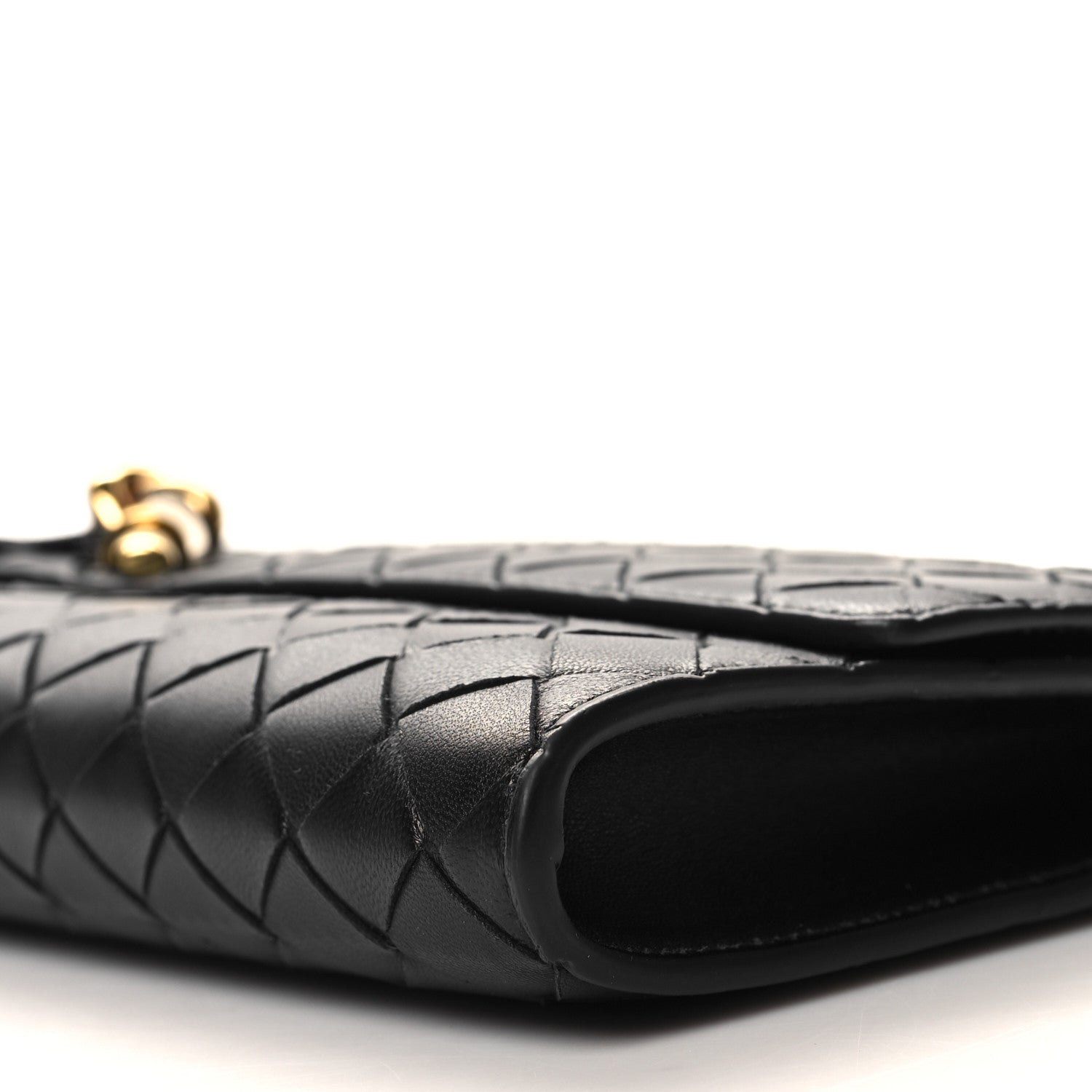Bottega Veneta Nappa Intrecciato Long Andiamo Top Handle Clutch Black 9 of 9