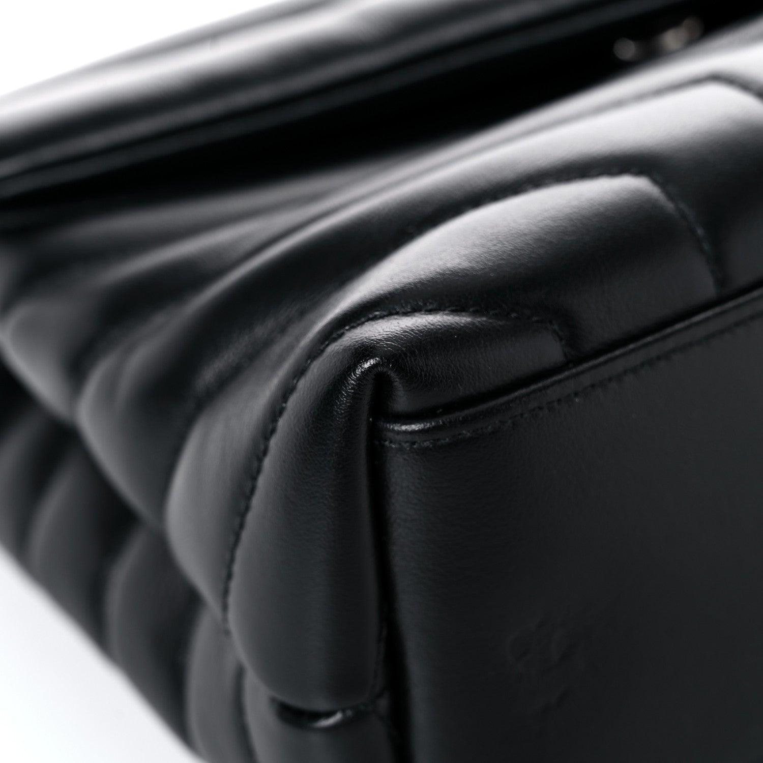 Saint Laurent Calfskin Y Quilted Monogram Small Loulou Chain Satchel Black 8 of 16