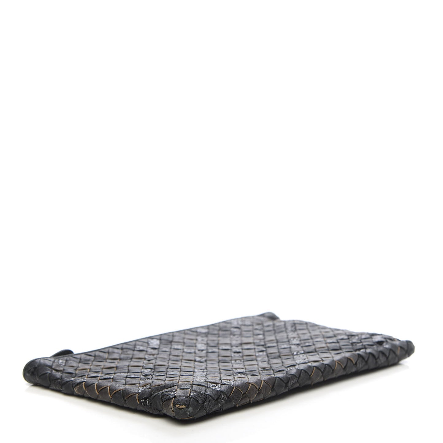 Nappa Ayers Intrecciato Medium Document Case Black