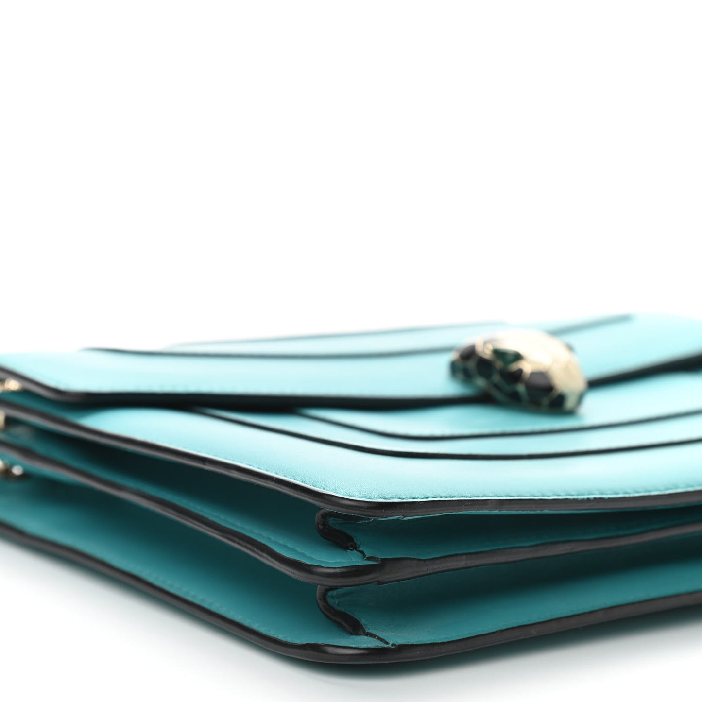 Calfskin Serpenti Forever Shoulder Bag Tropical Turquoise