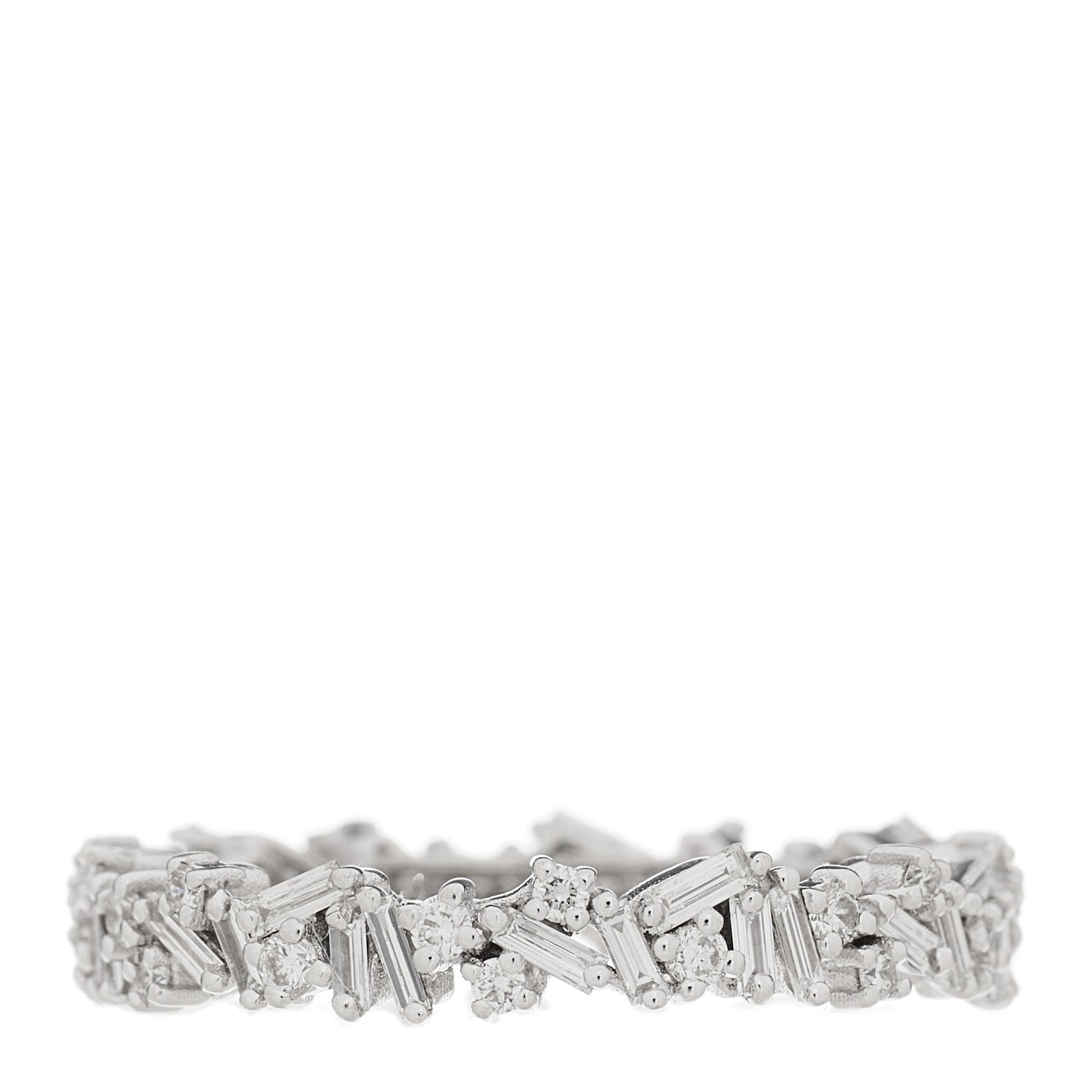 18K White Gold Fireworks Icon Eternity Ring Diamond Ring 52 6