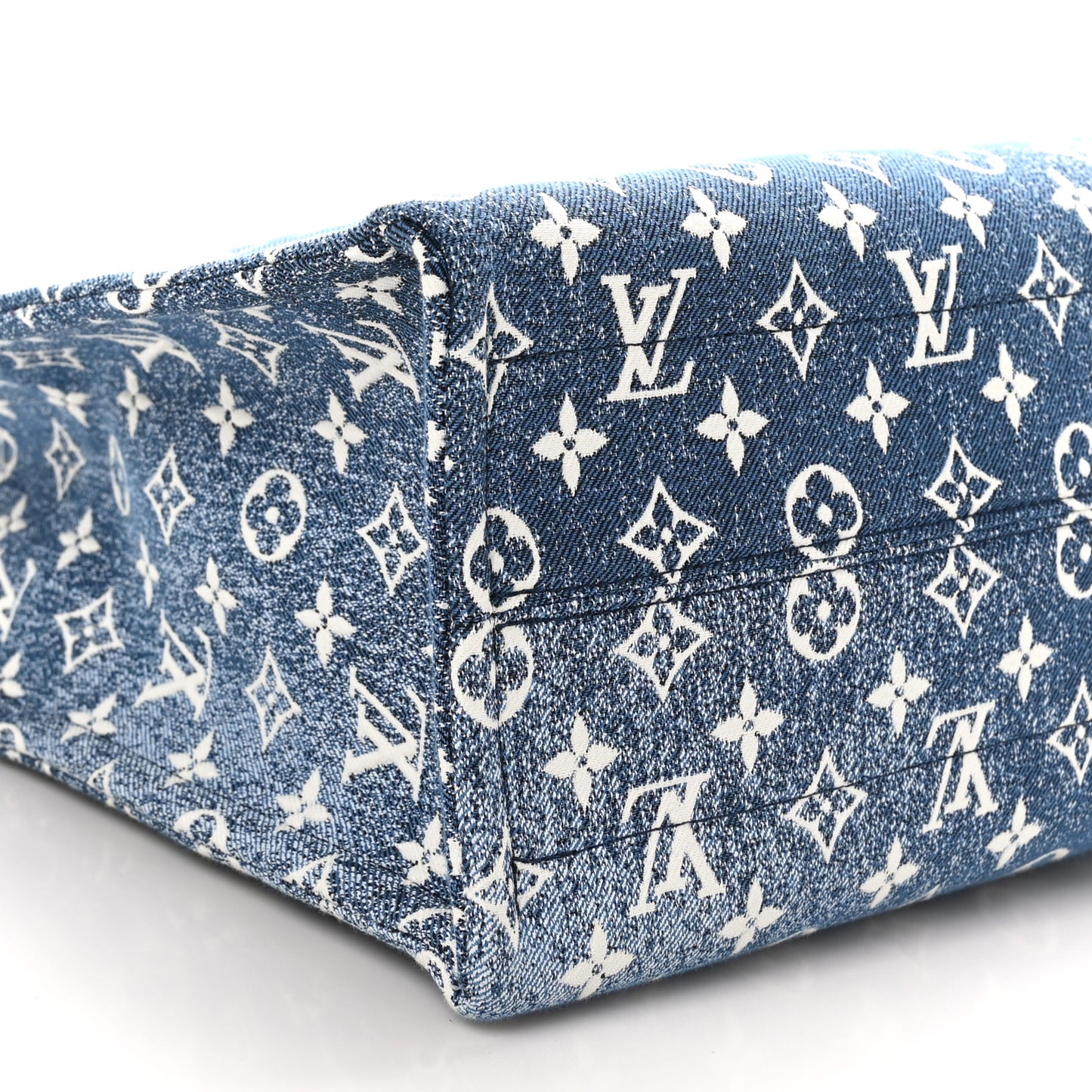 Monogram Jacquard Denim Onthego MM Bleu