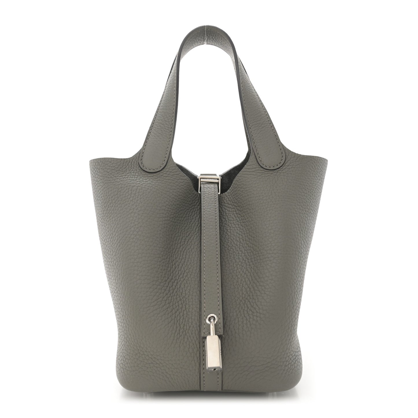 Taurillon Clemence Picotin Lock 18 PM Gris Meyer