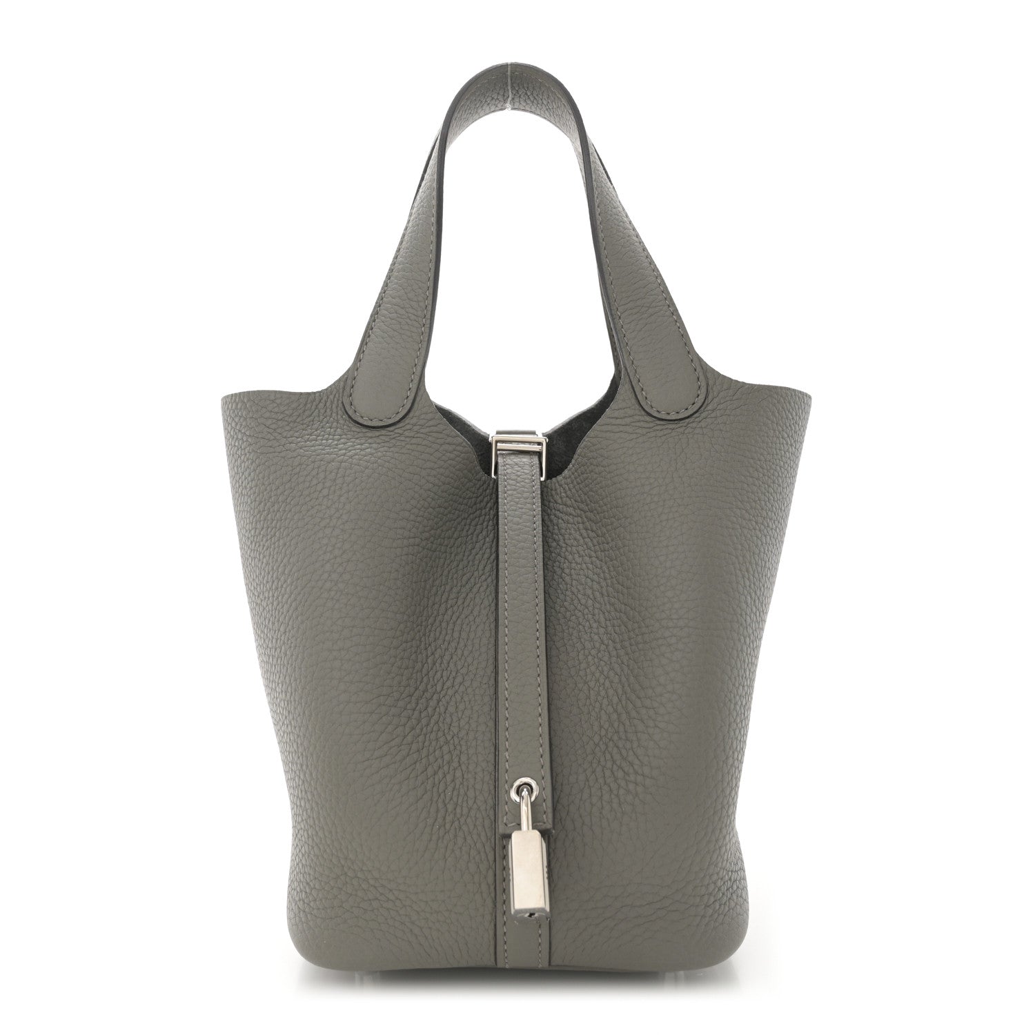 Hermes Taurillon Clemence Picotin Lock 18 PM Gris Meyer 1 of 10