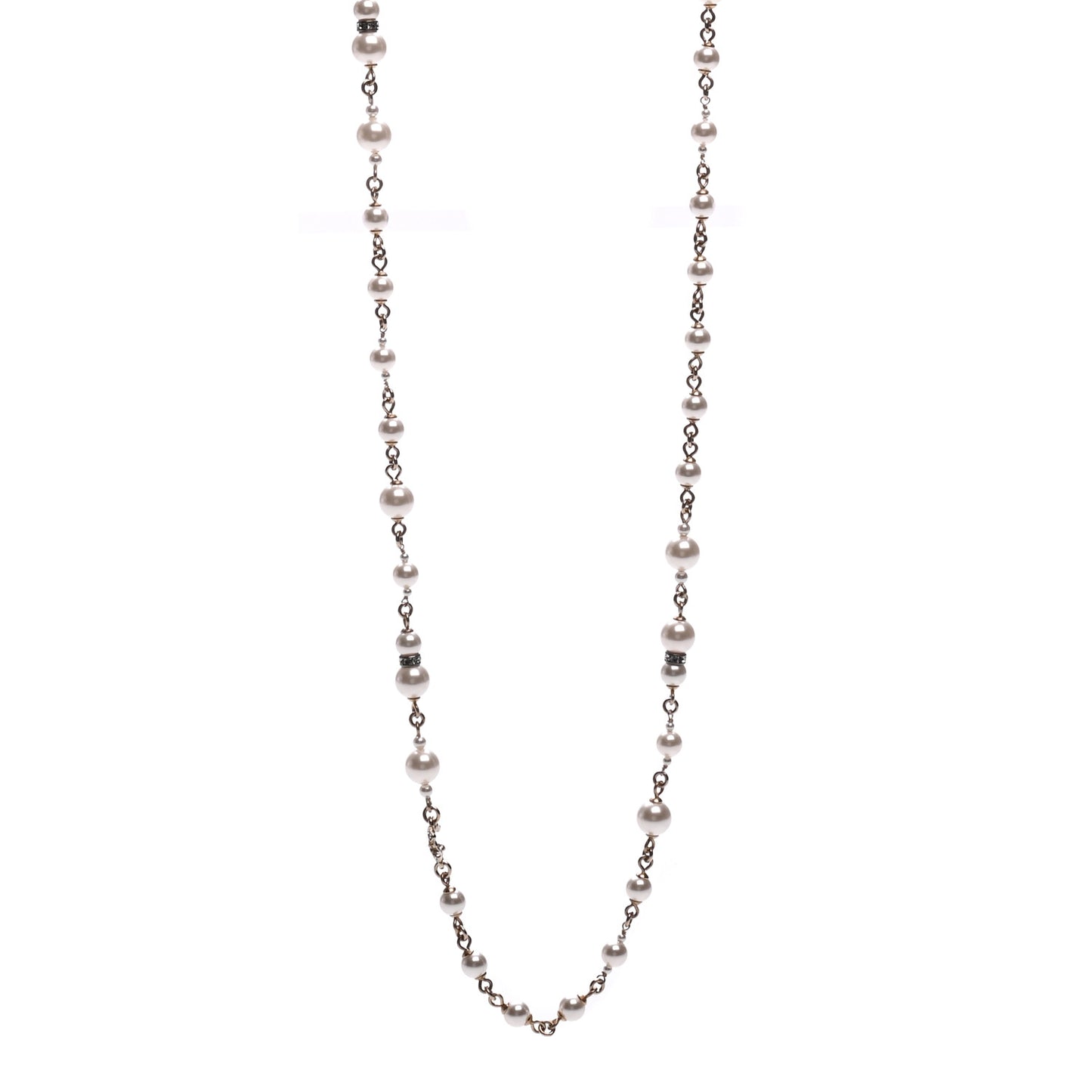 Pearl CC Coco Necklace Gold