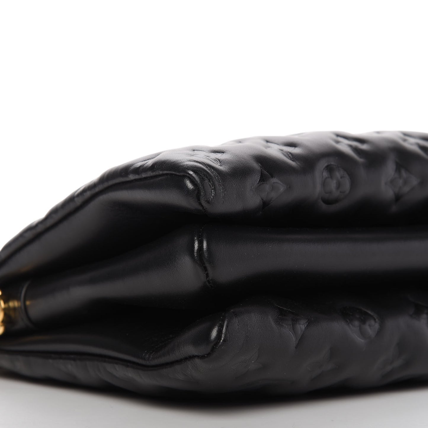 Lambskin Embossed Monogram Coussin PM Black