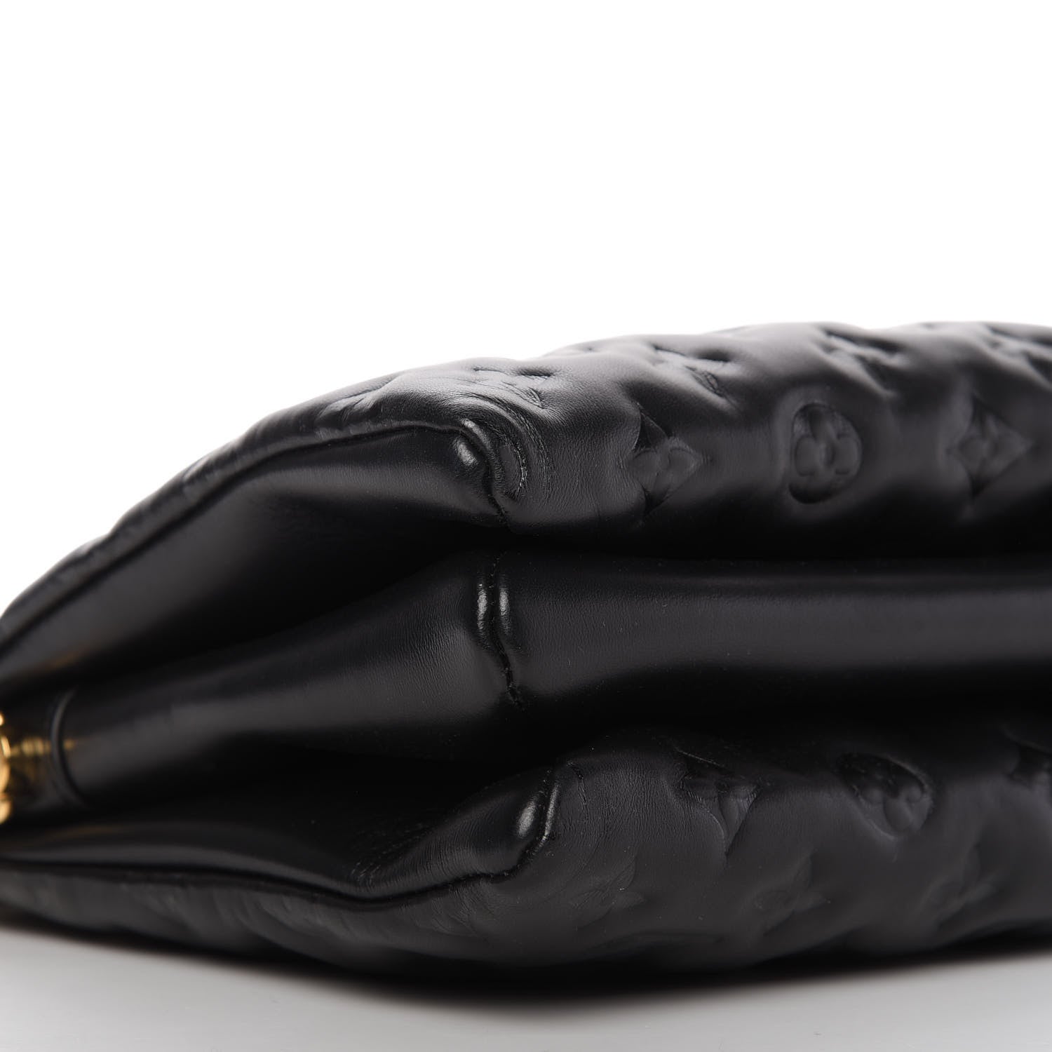 Louis Vuitton Lambskin Embossed Monogram Coussin PM Black 6 of 9