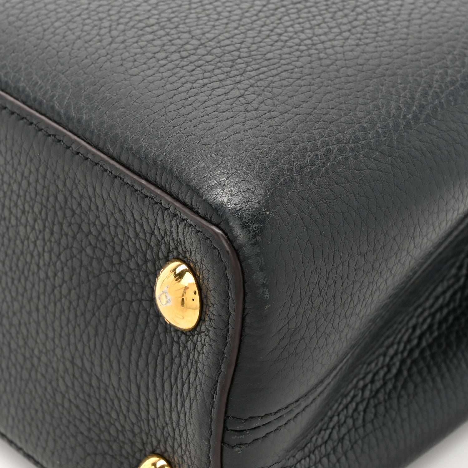 Louis Vuitton Taurillon Capucines BB Black 17 of 19