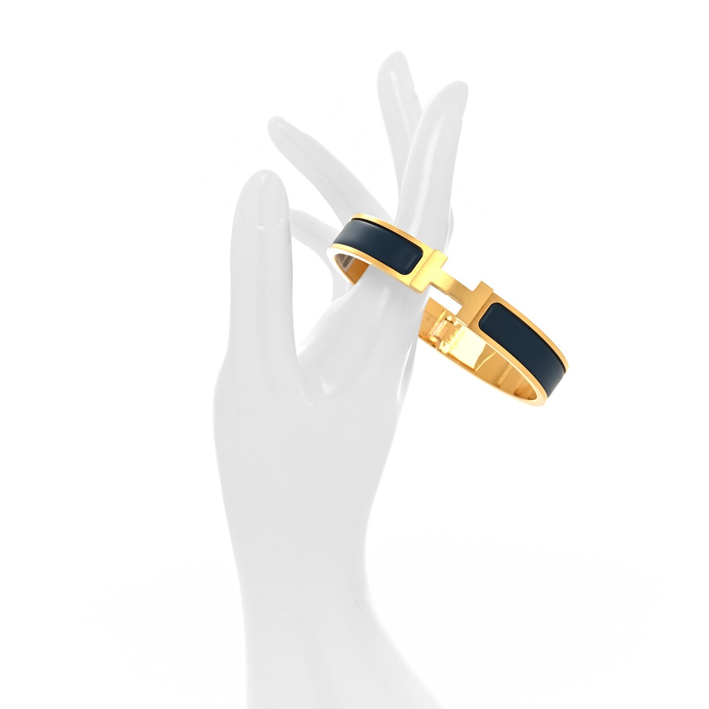 Matte Enamel Narrow Clic Clac H Bracelet T6 Bleu Biarritz