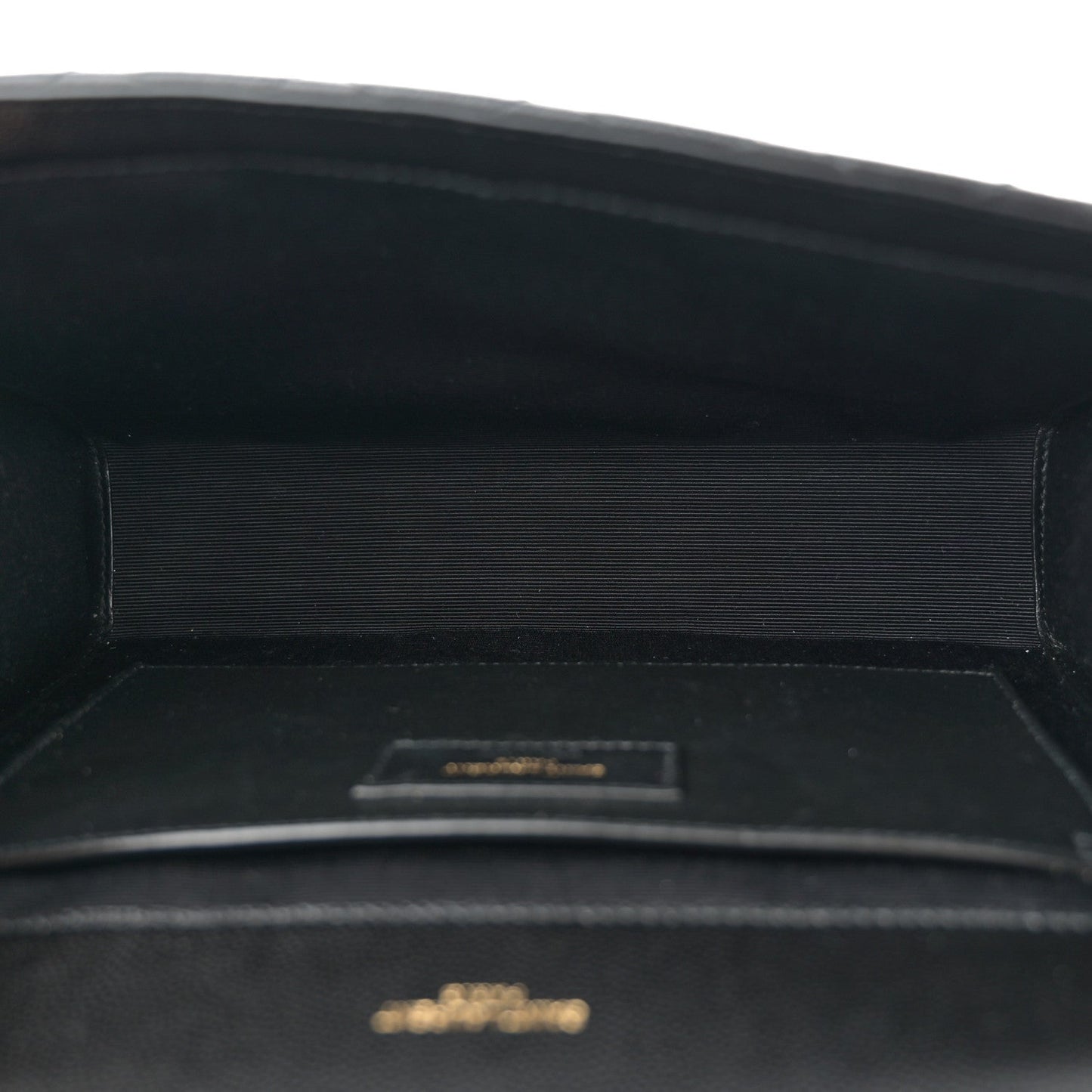 Grain De Poudre Textured Mixed Matelasse Triquilt Medium Monogram Satchel Black