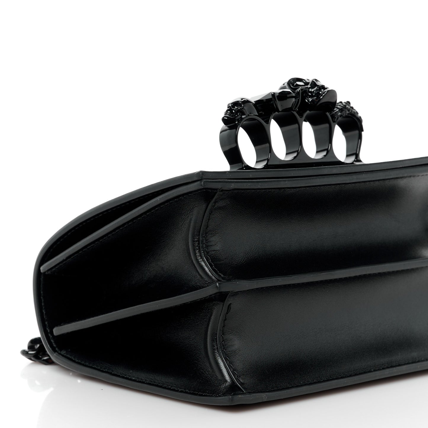 Calfskin Knuckle Crossbody Black