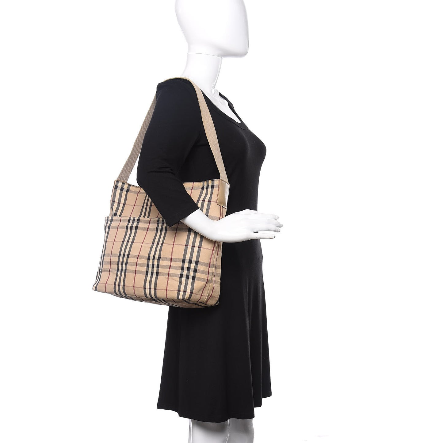 Vintage Check Tote Beige