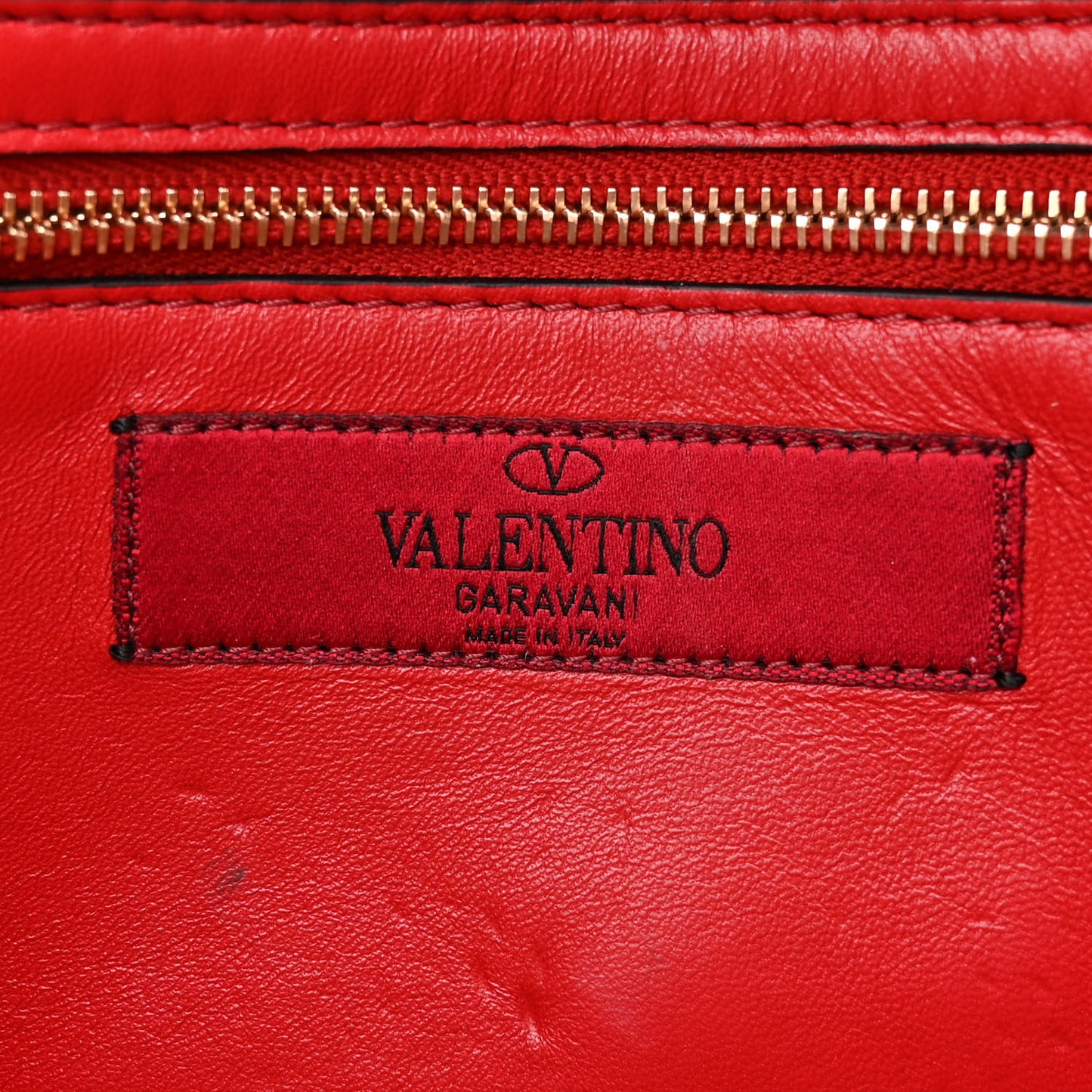 Velvet Rockstud Spike Wallet on Chain Water Rose