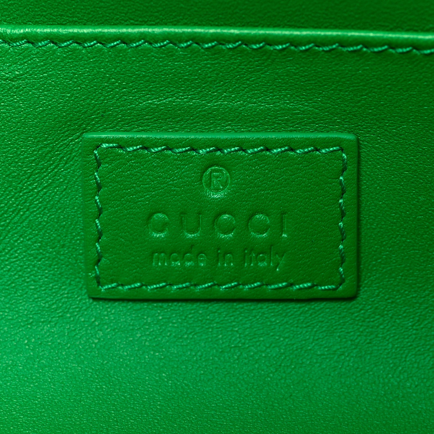 Gucci Merino Wool Medium Maxi Horsebit Chain Shoulder Bag Green 6 of 10