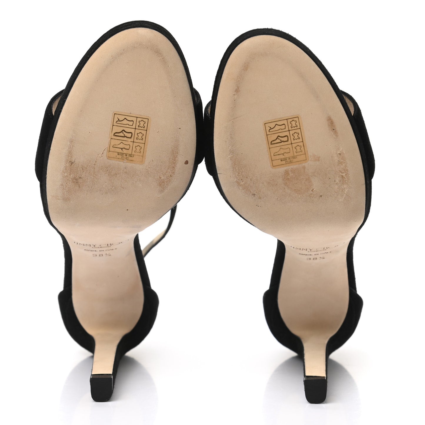 Suede Misty 120 Sandals 38.5 Black
