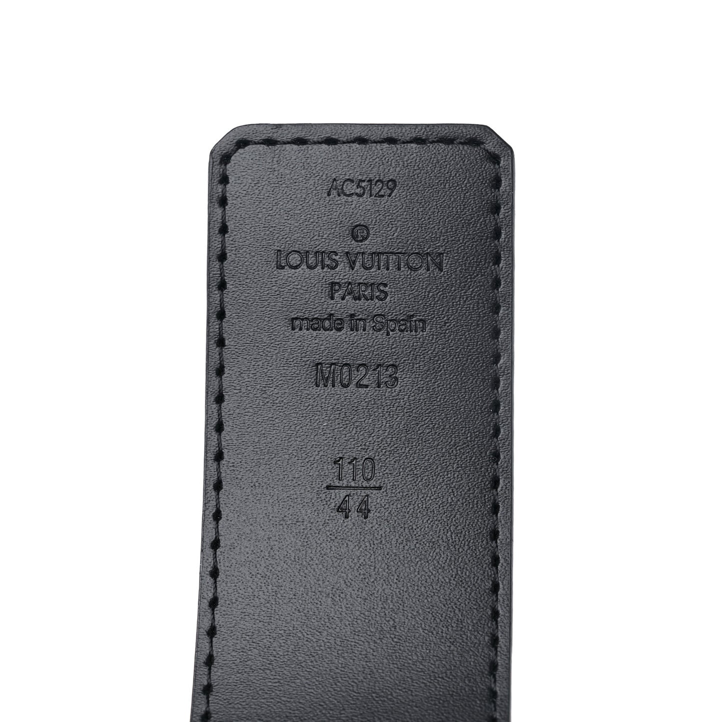 Damier Graphite 40mm LV Initiales Belt 110 44