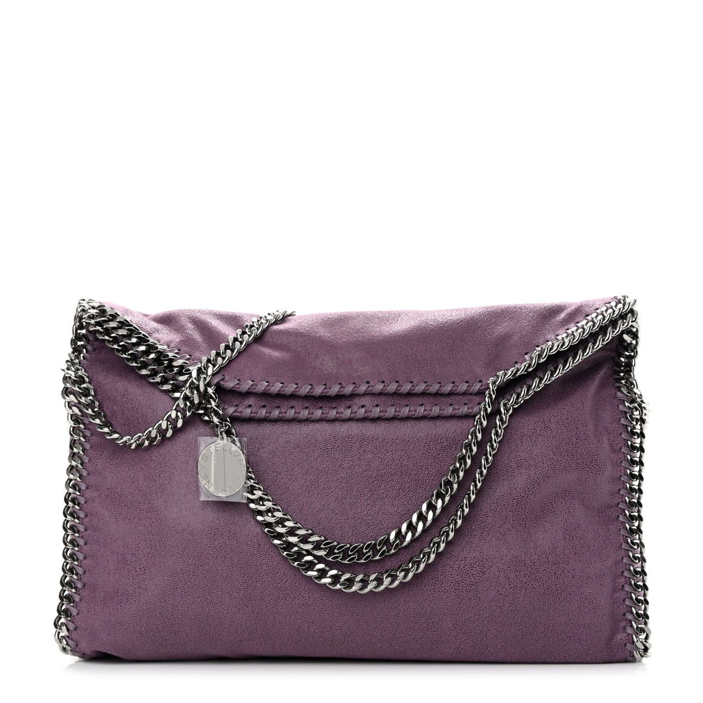 Shaggy Deer Falabella Fold Over Tote Amethyst