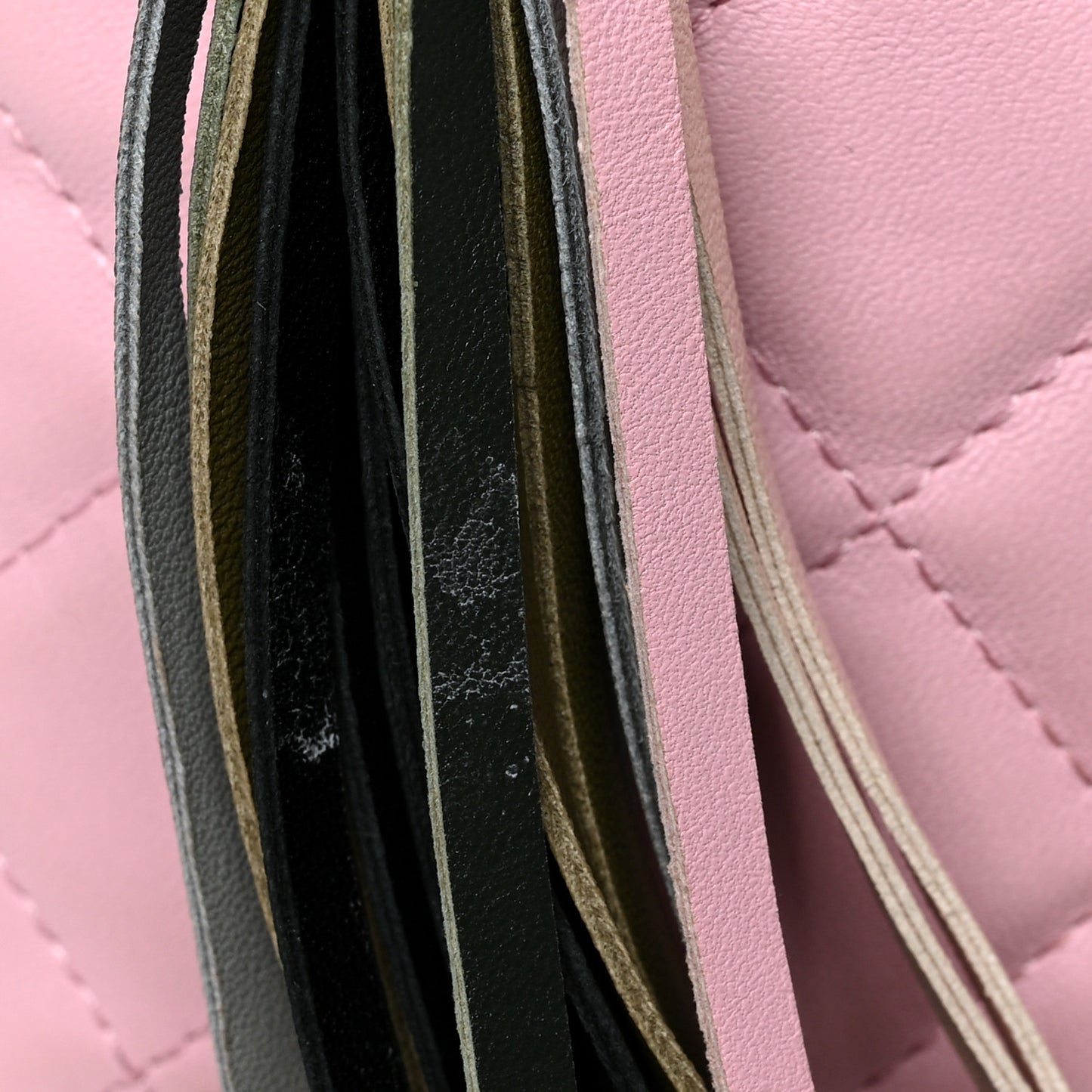 Lambskin Patchwork Large Cosmetic Case Multicolor