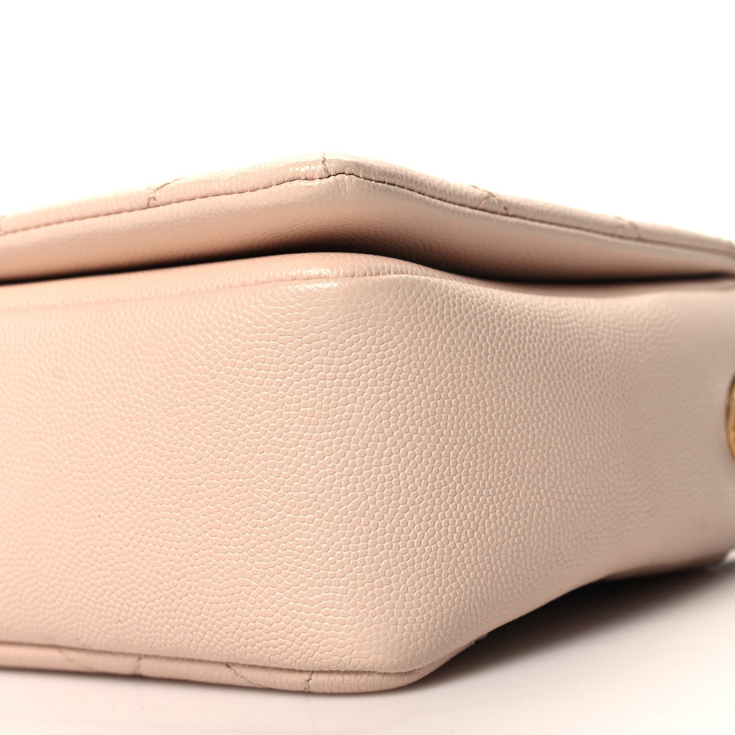 Caviar Quilted Medium Fashion Therapy Flap Beige