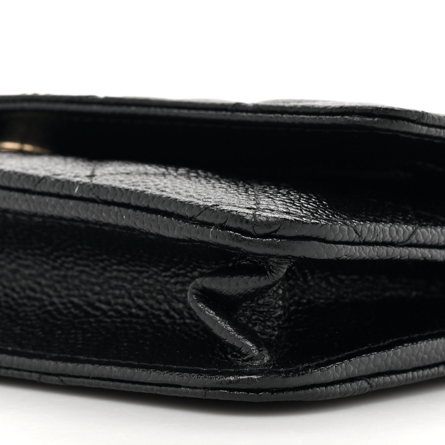 Caviar Quilted Multi Chain Wallet On Chain WOC Black