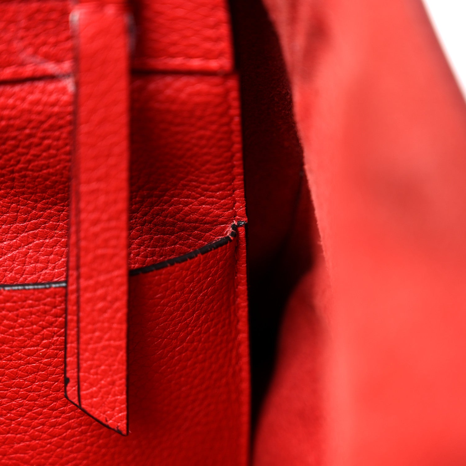 Celine Grained Calfskin Medium Horizontal Cabas Phantom Coquelicot 14 of 19