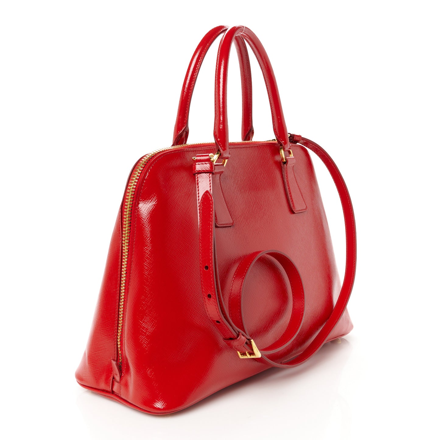Saffiano Vernice Medium Promenade Tote Rosso