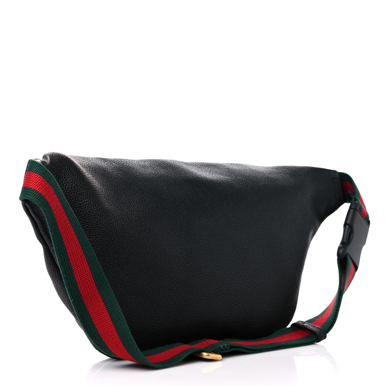 Gucci Grained Calfskin Logo Belt Bag Black 3 of 9