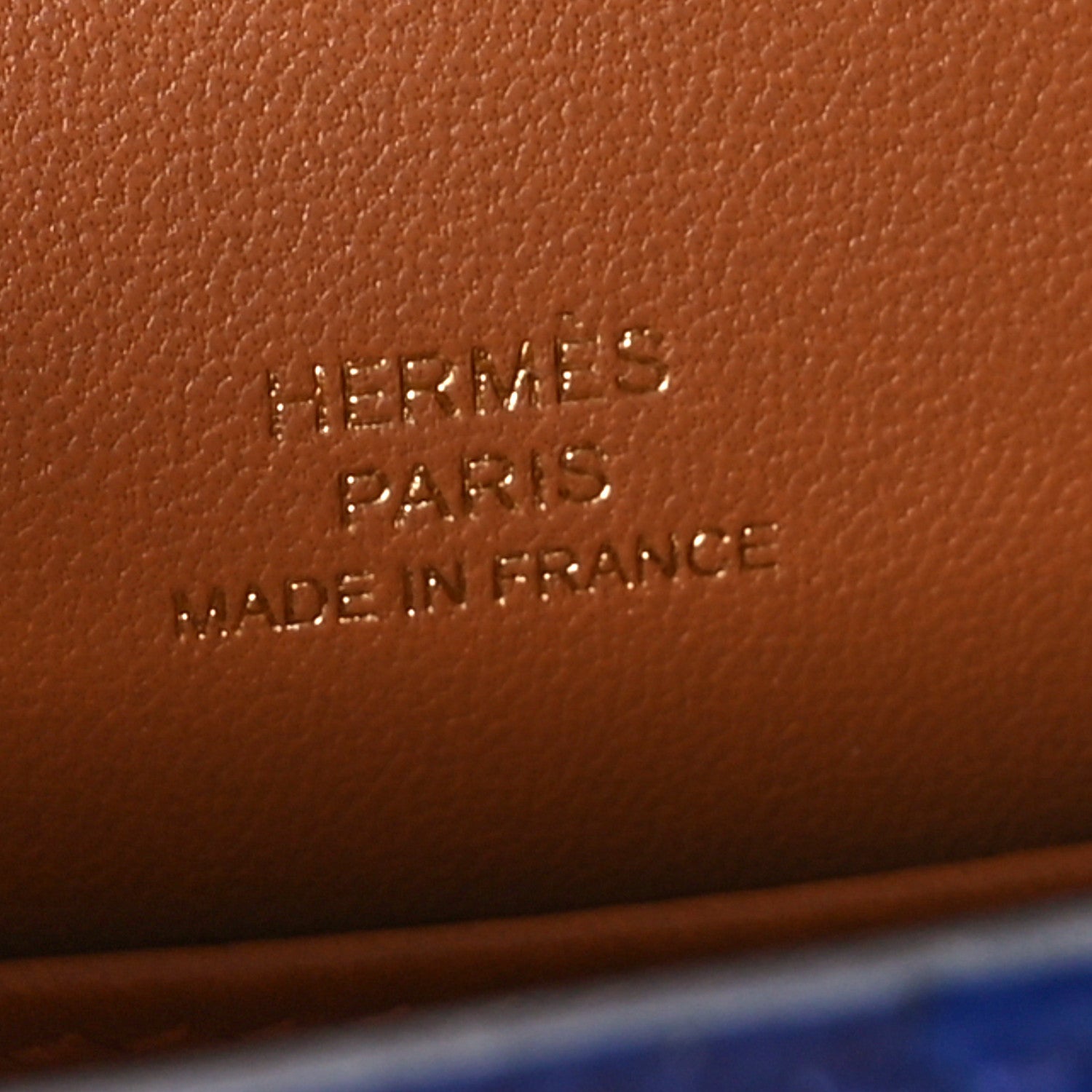 Hermes Epsom Casaque Mini Kelly Sellier 20 Bleu Electrique Bleu Encre Gold 6 of 10