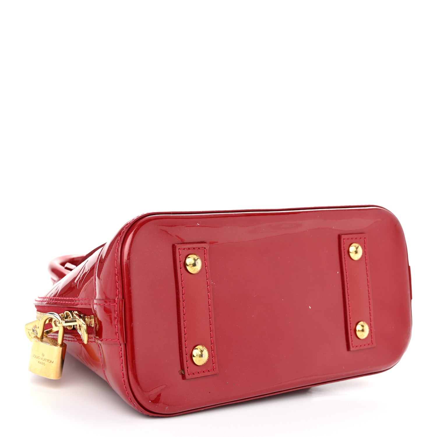 Louis Vuitton Vernis Alma BB Pomme D'Amour 4 of 9