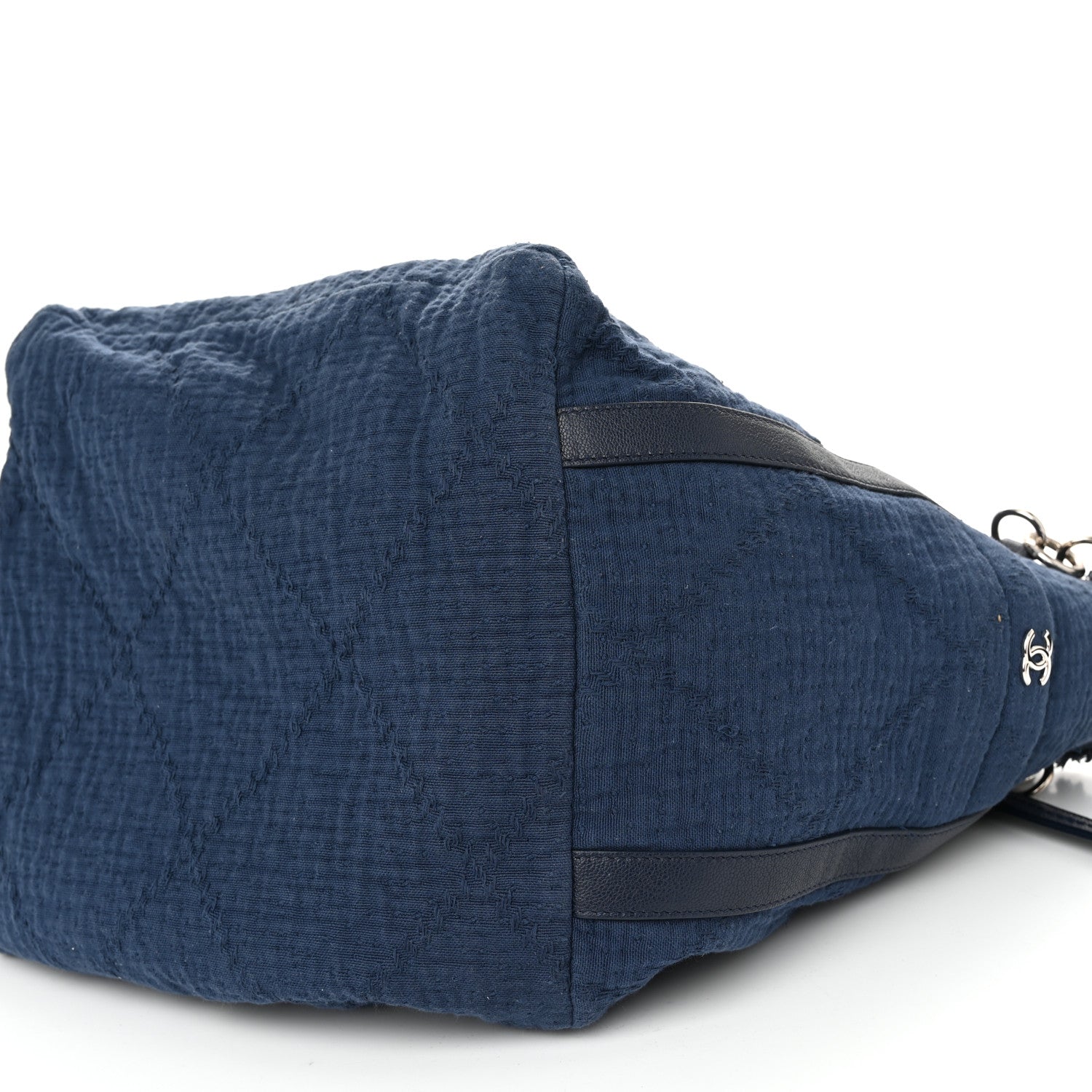 Chanel Canvas Medium Double Face Tote Navy 10 of 10