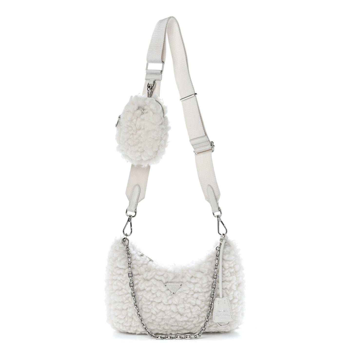 Wool Cashmere Re-Edition 2005 Shoulder Bag Naturale