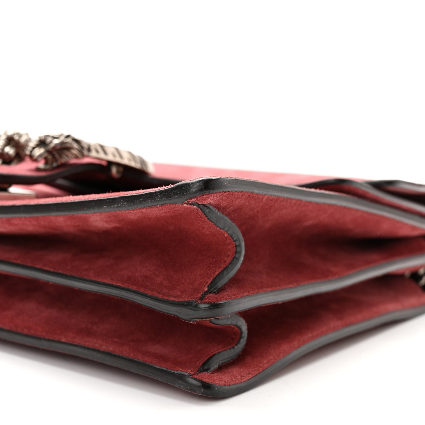 Suede Cudu Vitello Velvet Dionysus Shoulder Bag Dry Rose