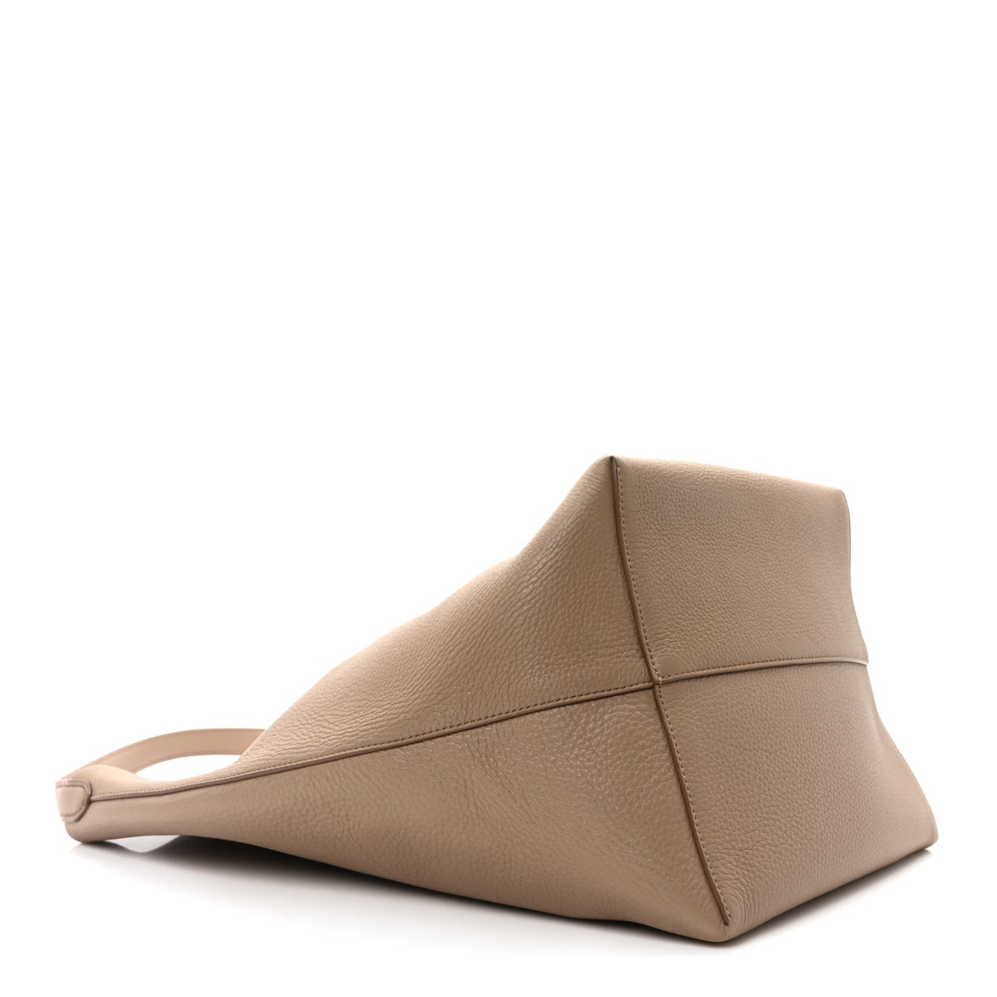Grained Calfskin Large N/S Park Tote Dark Taupe