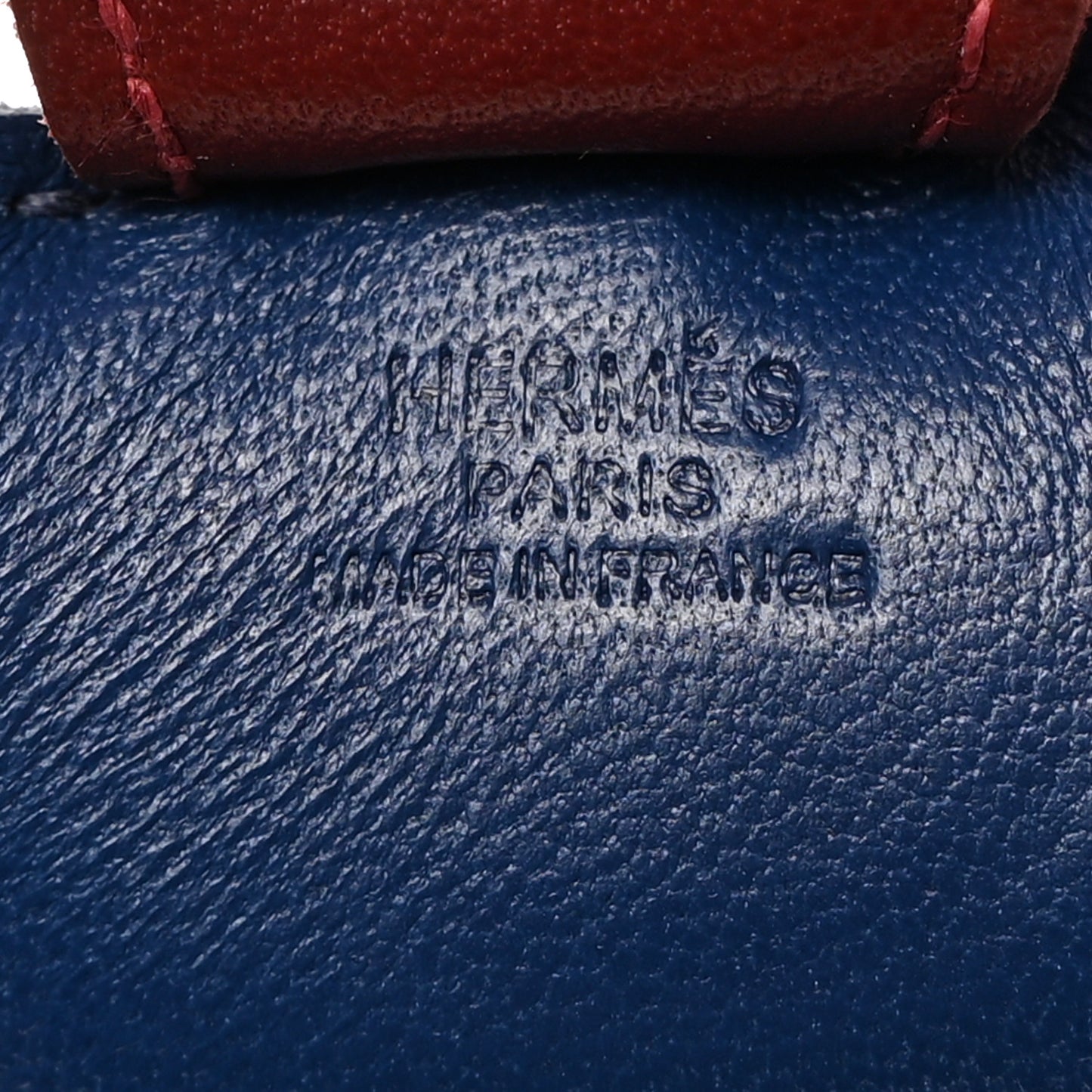 Milo Lambskin Grigri Rodeo Horse Bag Charm PM Bleu de Malte Rouge H Peony