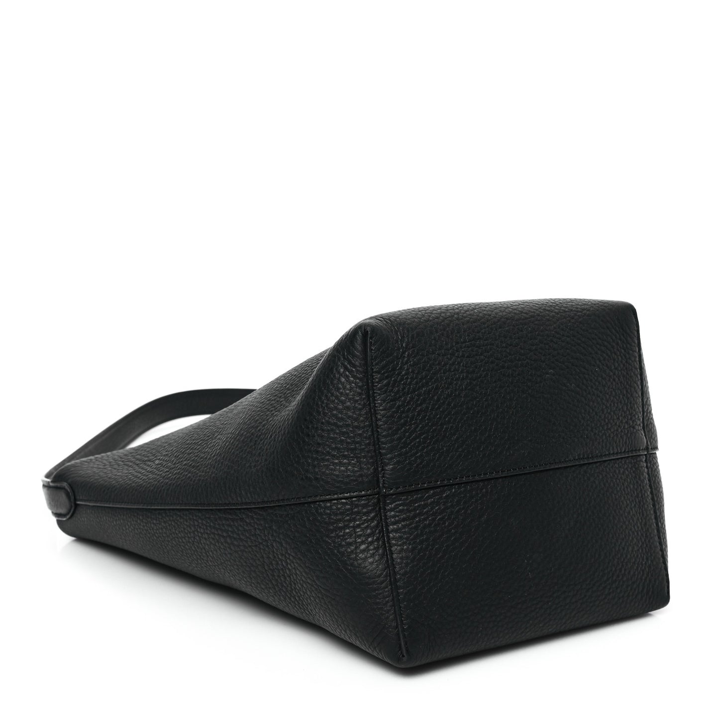 Grained Calfskin Medium N/S Park Tote Black