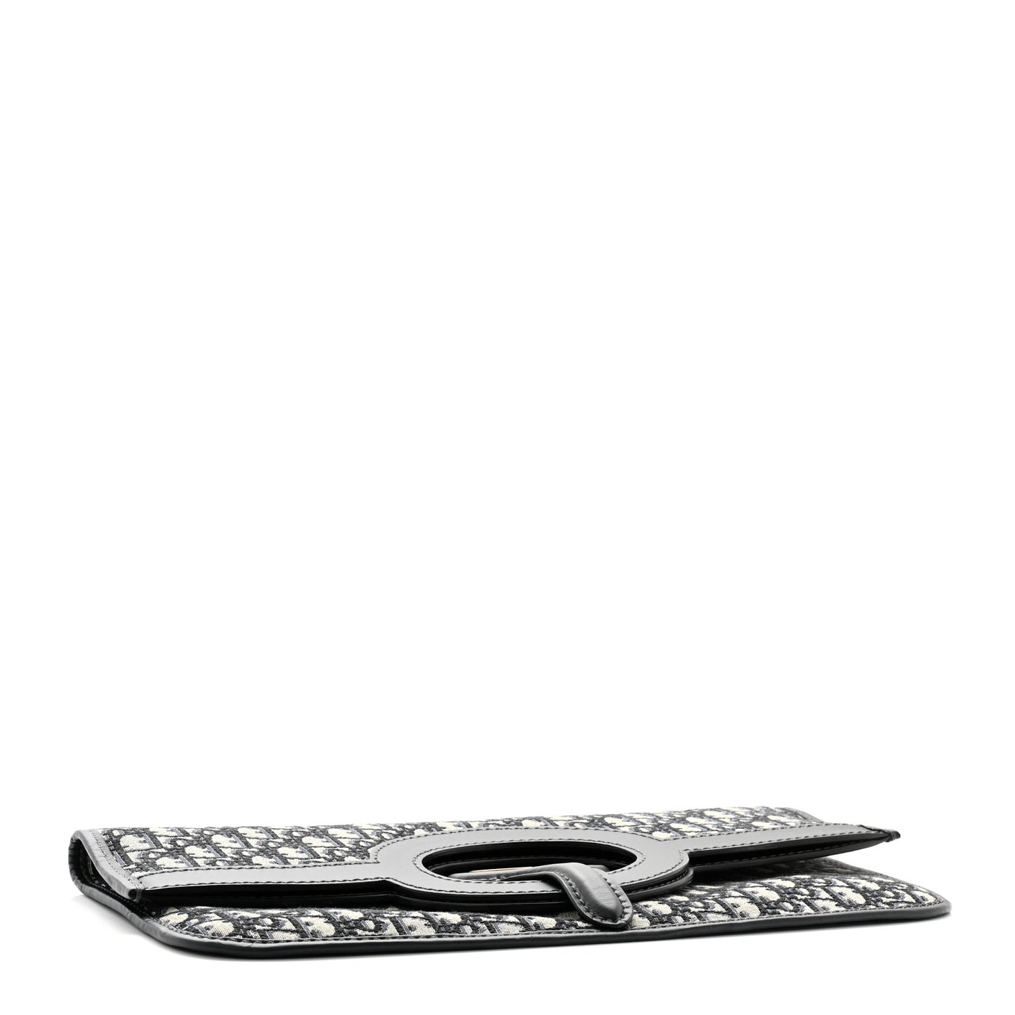 Oblique Fold Over Clutch Blue