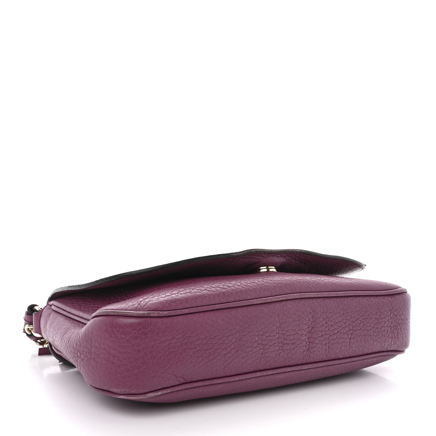 Pebbled Calfskin Medium Soho Flap Crossbody Peonia Flower