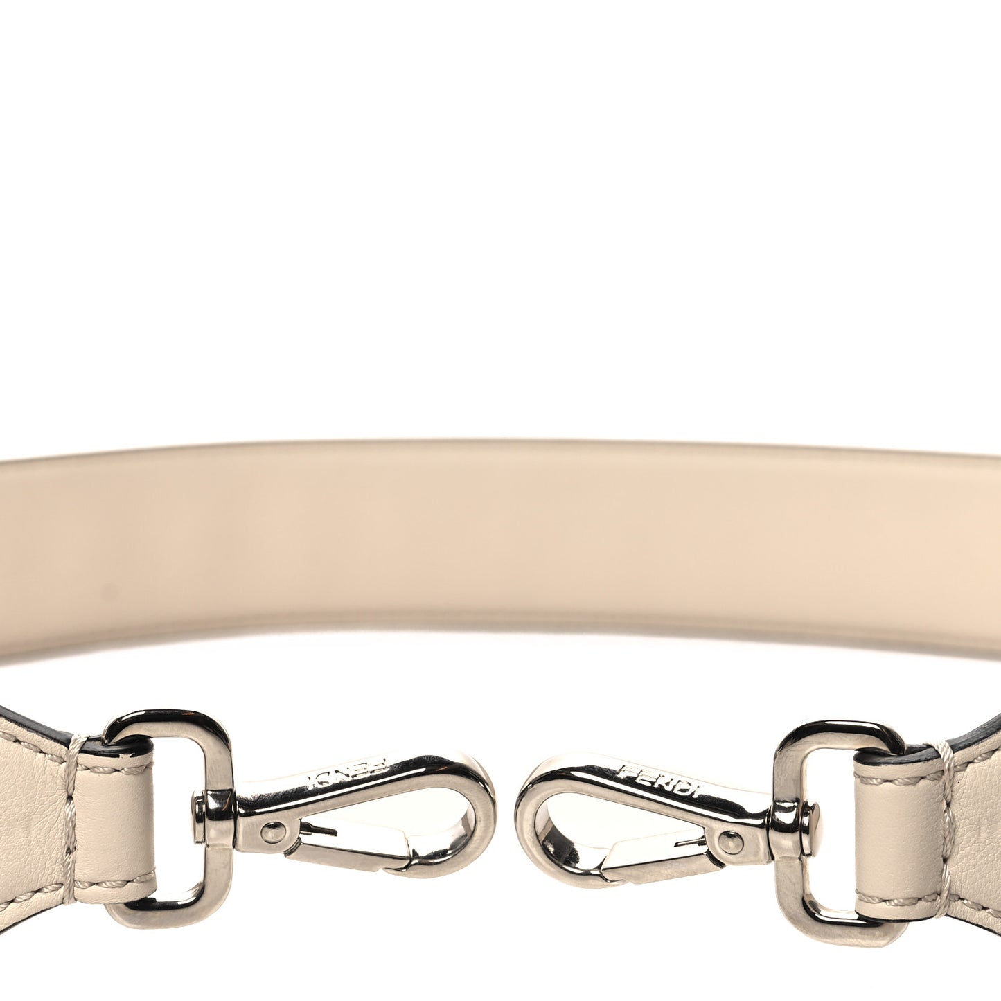 Vitello Dolce Plexiglass Bi-Color Studded Strap You White Black Multicolor