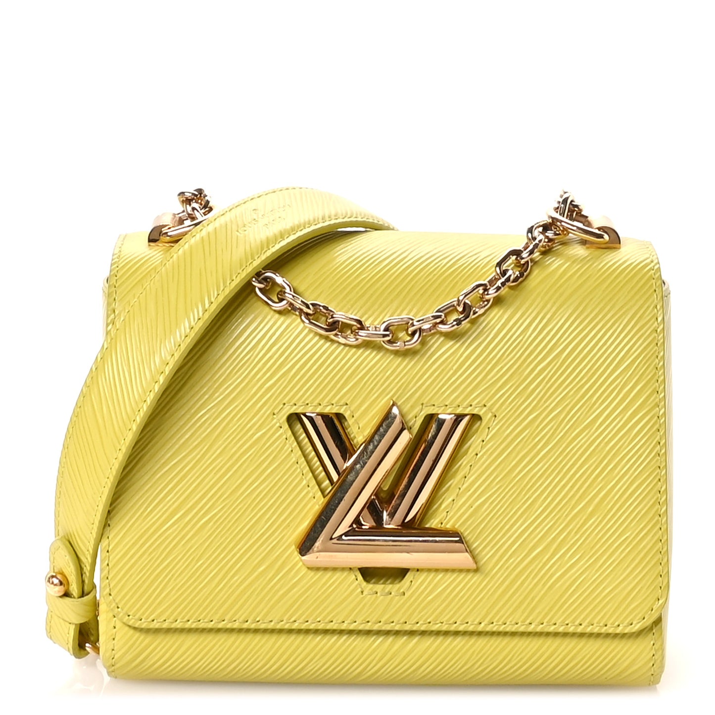 Epi Twist Shoulder Bag PM Citron Yellow