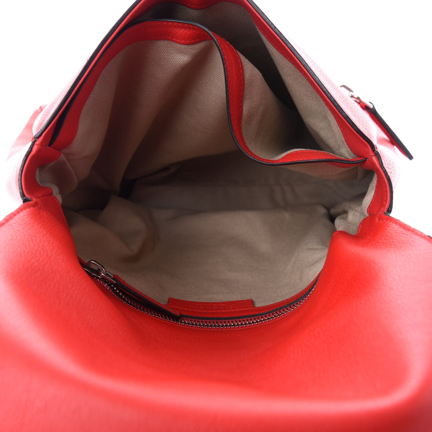 Calfskin Small Pandora Pure Flap Bag Medium Red