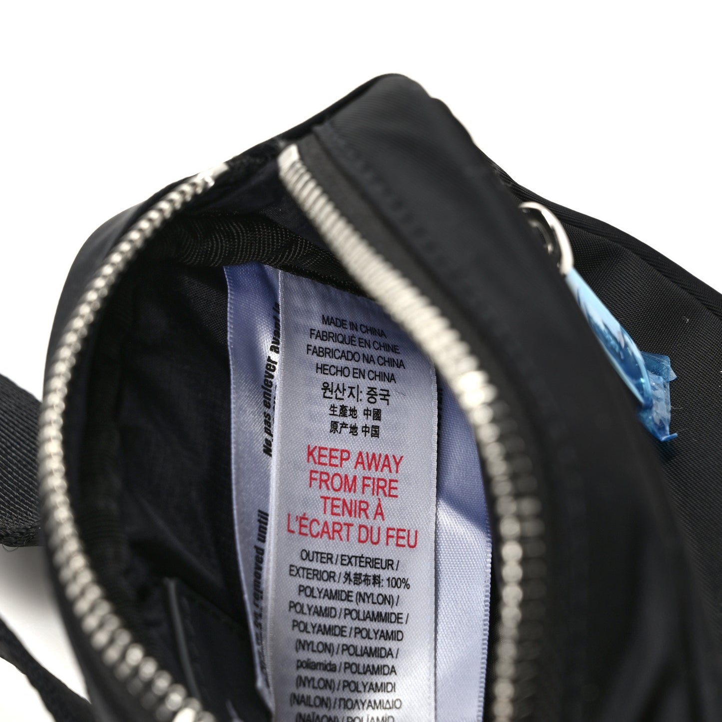Econyl Logo Print Small Cannon Bum Bag Black