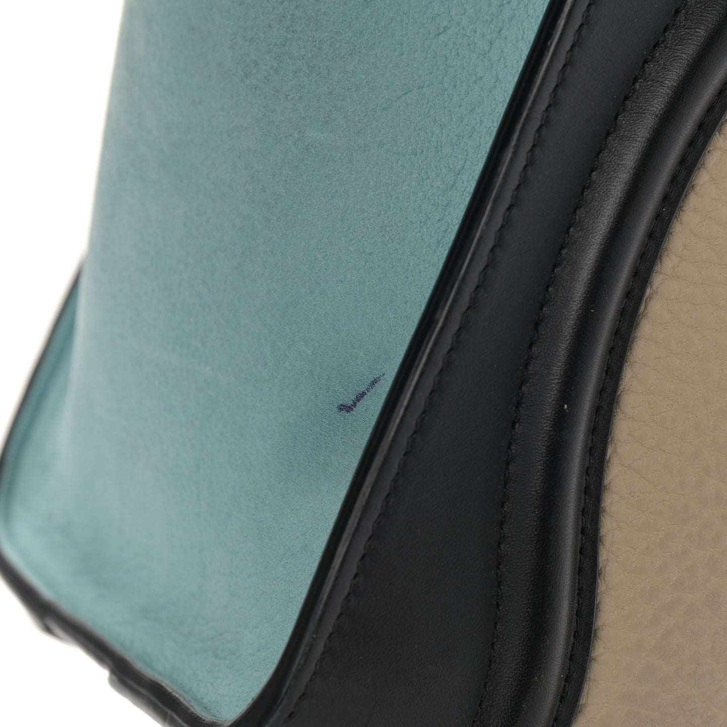 Bullhide Drummed Calfskin Micro Tri-Color Luggage Antarctic
